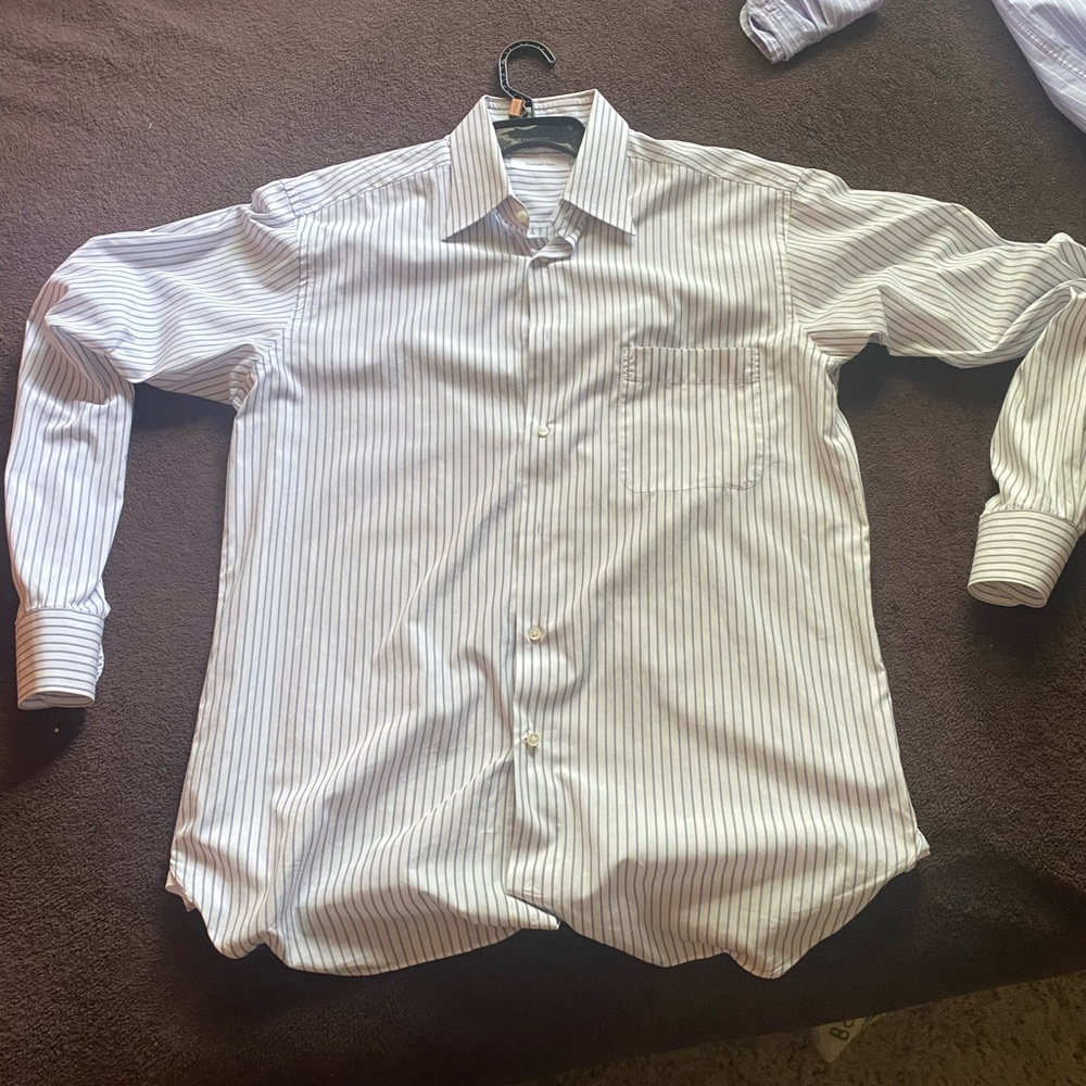 New Zegna Button Down Dress Shirt |